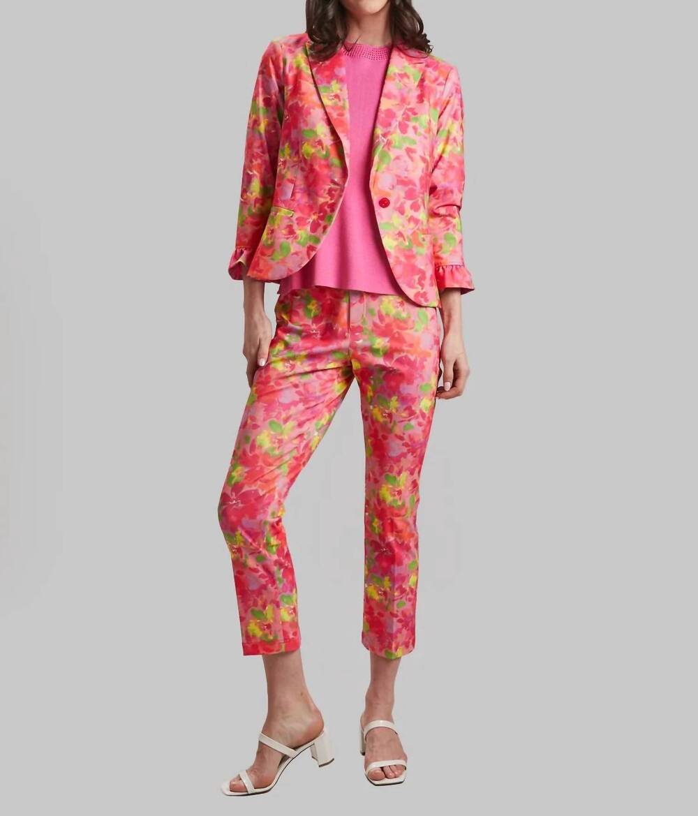 NEW PEACE OF CLOTH garden party gia blazer - plus in floral